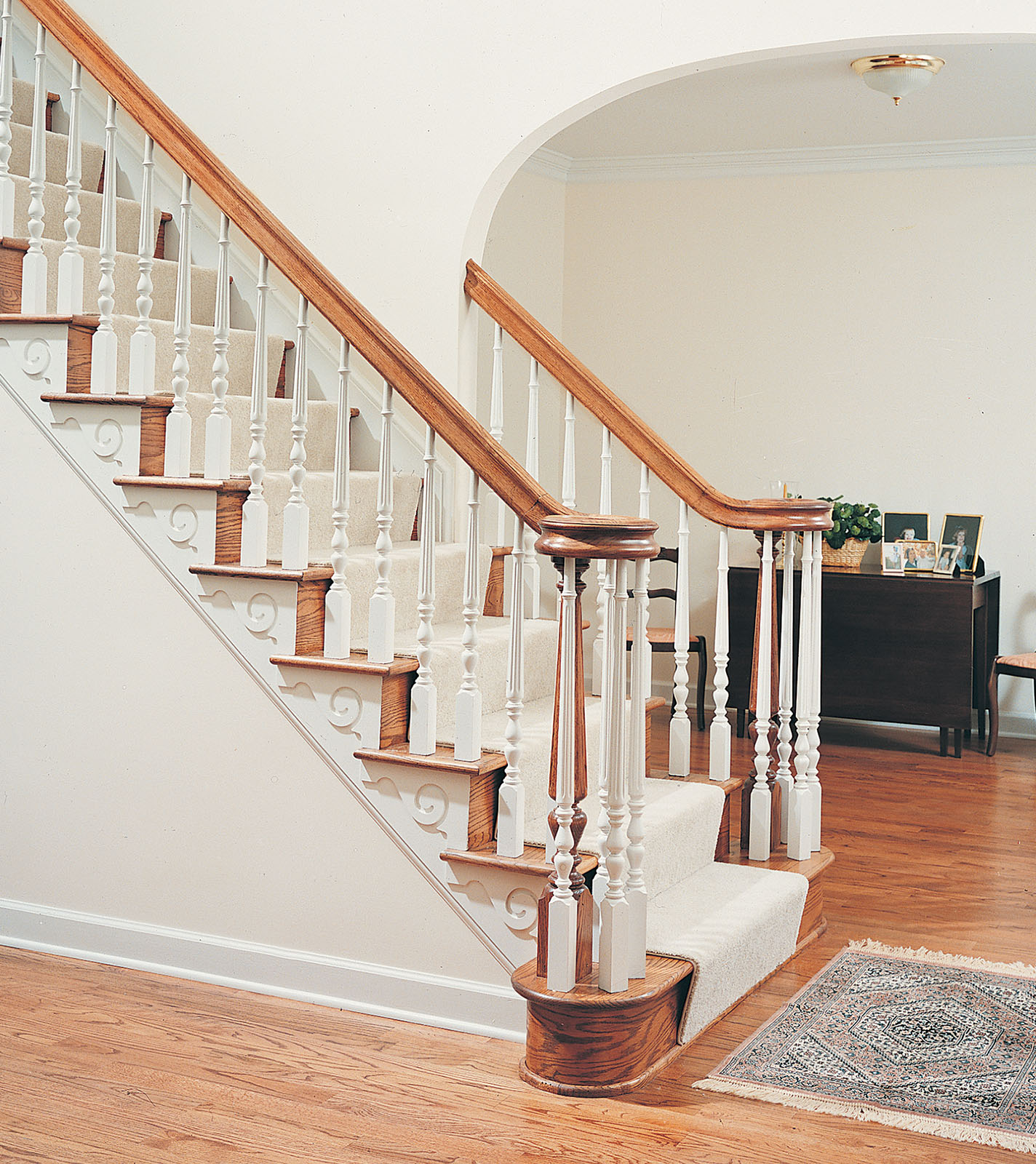 wooden staircases in houses