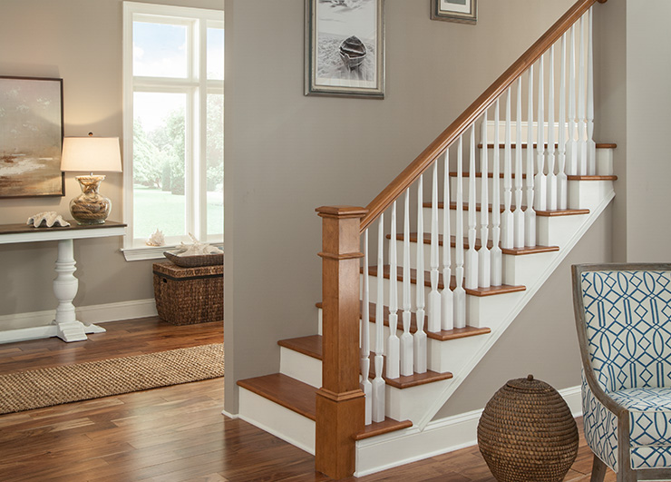 Elegant classic stair components